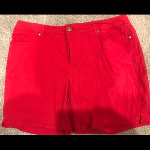 Women’s size 16 red shorts